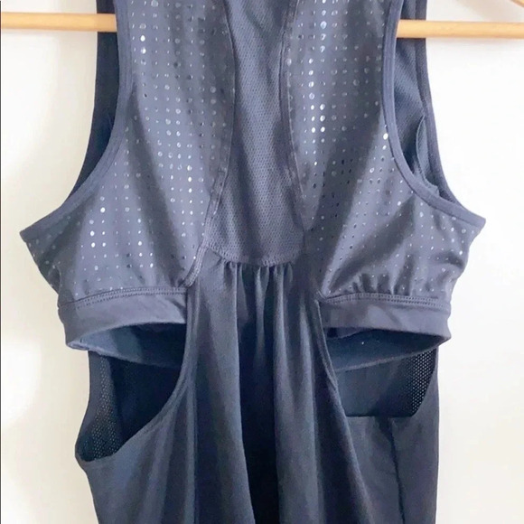 ATHLETA BLACK GEL MESH SUPERCHARGED TANK TOP - Picture 7 of 12